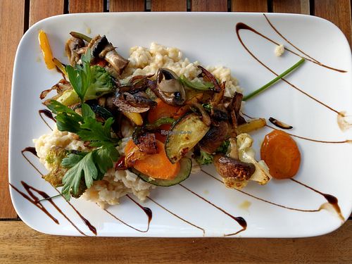 Verdure Funghi Riso vegan at Trattoria San Marco in Bochum