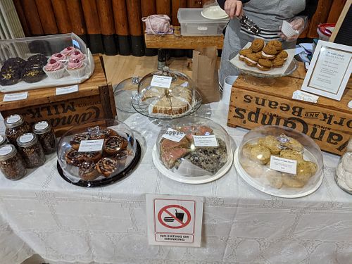 array of treats at Farmers' Market at Flourchild Vegan Baking  in Courtenay