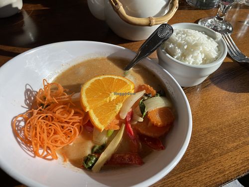 Red curry with tofu   at Siam Orchid in Bar Harbor