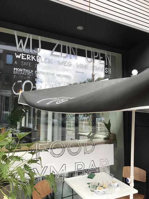 Some outdoor tables at Fig in Utrecht