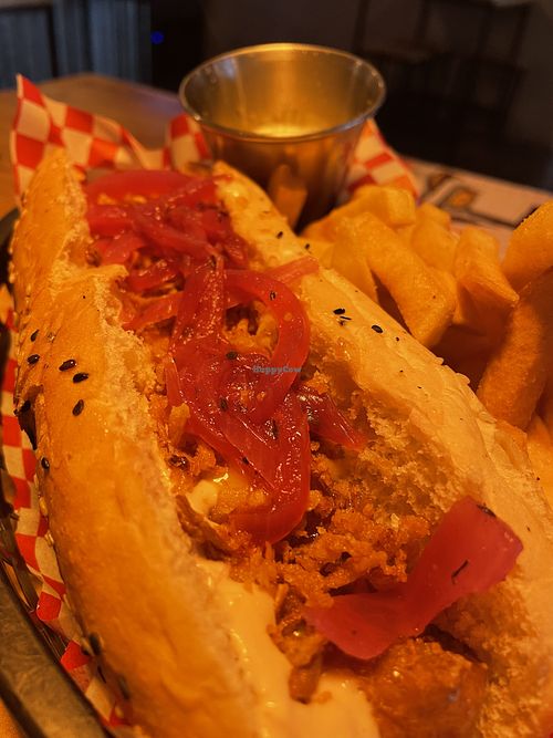 The underdog hotdog  at Plant Base in Lisbon