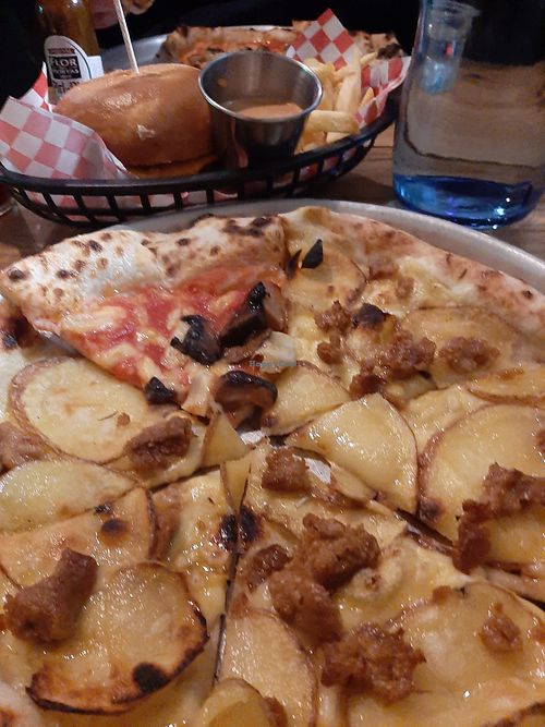 Potato & Beyond pizza at Plant Base in Lisbon