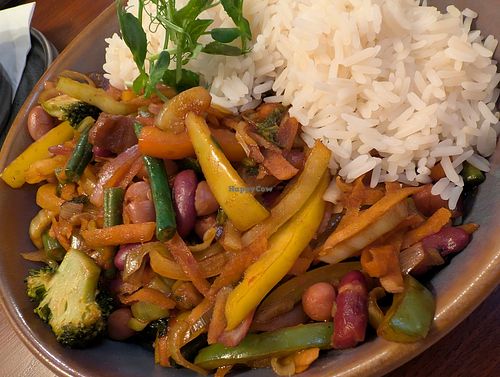 Vegetable stir-fry at The Hamilton Russell Arms in Stockton-on-tees