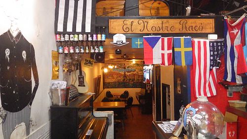 Decor at Cat Bar in Barcelona