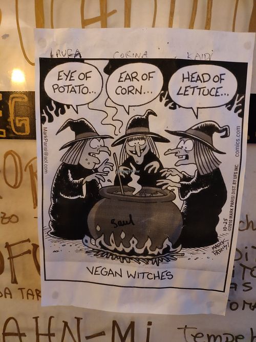 On the wall at Cat Bar in Barcelona