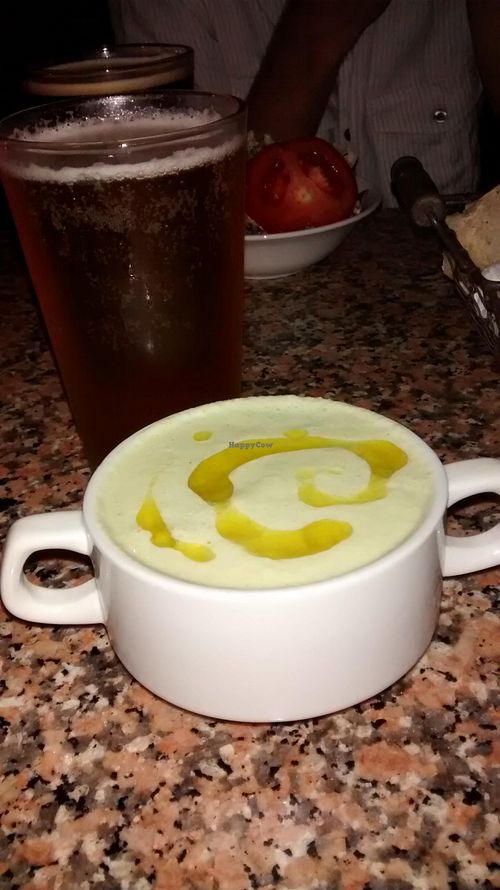 Lettuce gazpacho at Cat Bar in Barcelona
