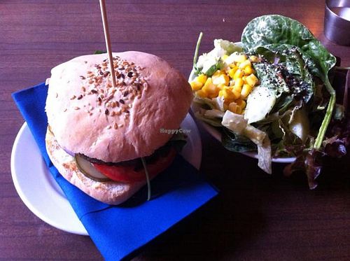 Vegan Burger at Cat Bar in Barcelona