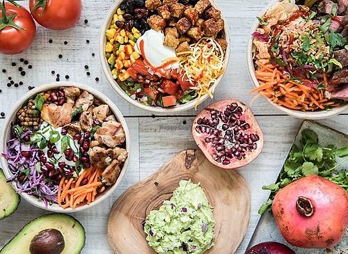 Different bowls with lots of veggies 😋 at Roll or Bowl in Sint-oedenrode