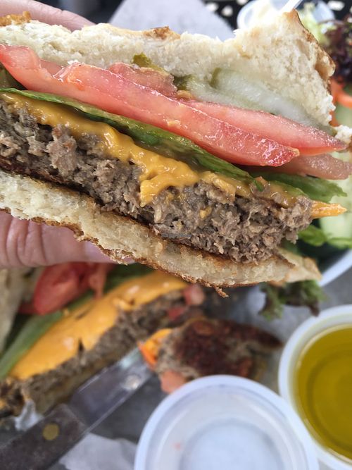 Impossible burger at Stack'd Bar in Milwaukee