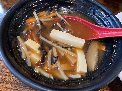 Hot & sour soup   at Veggie House  in Chicago