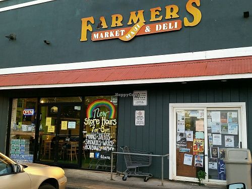 outside at Farmers Market Store & Deli Cafe in Lahaina