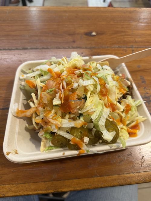 Nachos with Mexicali mince and vegan cheesee  at Mad Mex in North Ryde