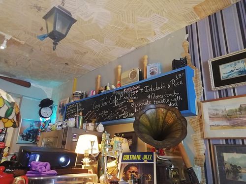 Interior at Cosy Jazz Cafe in Blackpool