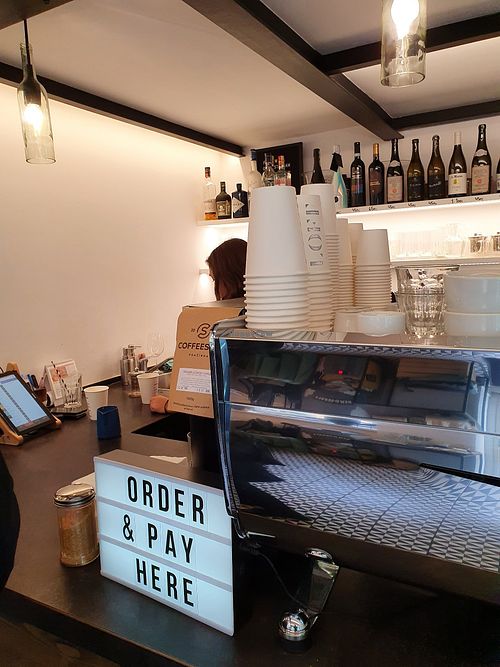 Coffee machine at Loft Cafe Karlín in Prague