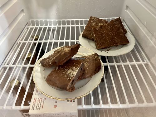 brownies  at Weltladen Cafè in Gottingen