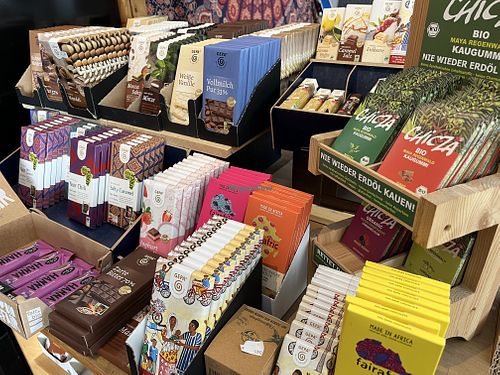 chocolate  at Weltladen Cafè in Gottingen