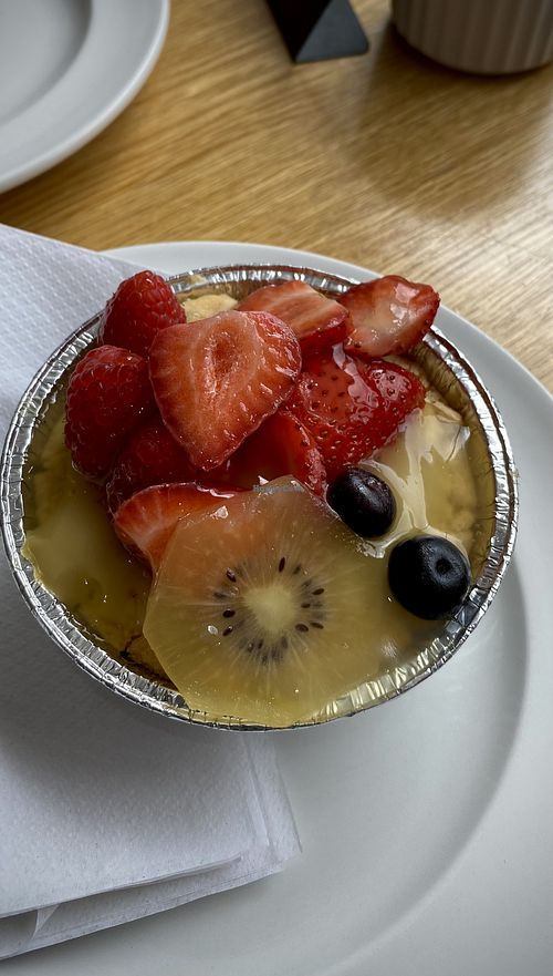 Custard tart ❤️❤️  at Charlies Cafe in Barnstaple