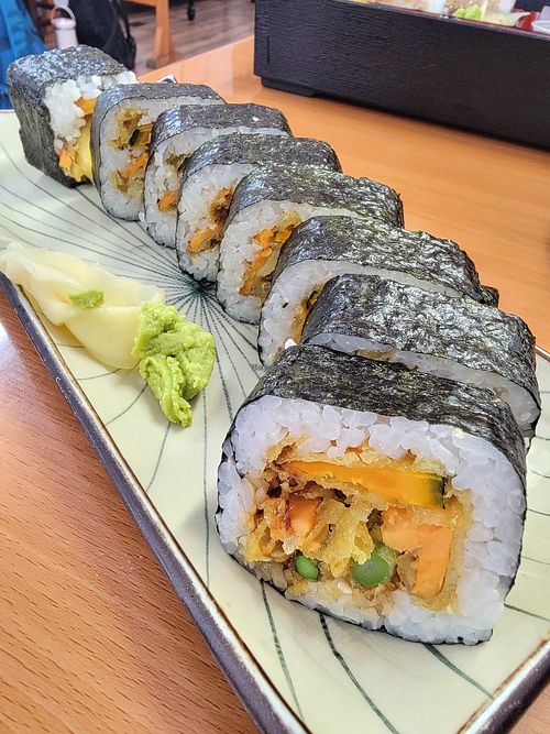 Tempura Veggie Roll at Tokyo Teriyaki in Astoria