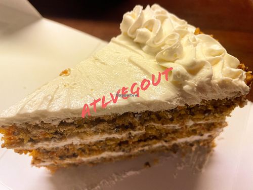 Vegan carrot cake   at Southern Sweets Bakery in Decatur