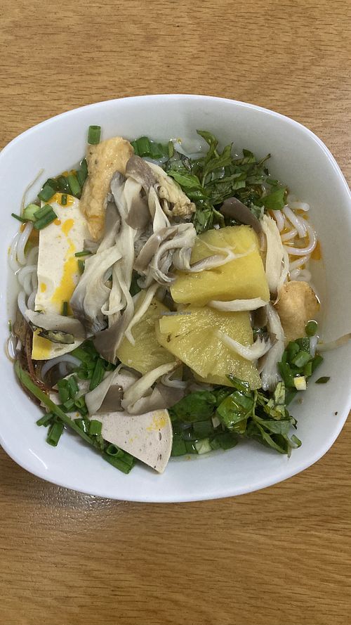 Hue noodle soup  at Tue Tin Chay Quan in Ho Chi Minh City