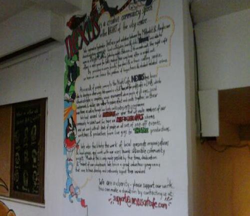 Nexus philosophy at Nexus Art Cafe in Manchester