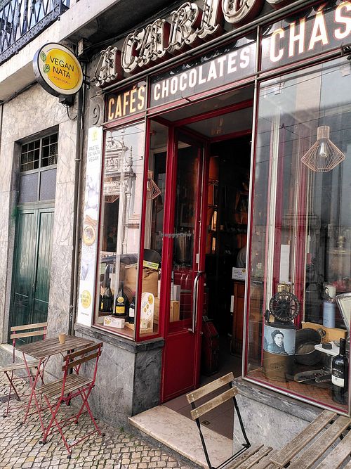 Entrance at Vegan Nata - Chiado in Lisbon