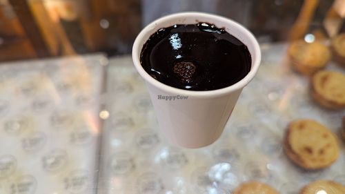 Small size of hot chocolate at Vegan Nata - Chiado in Lisbon