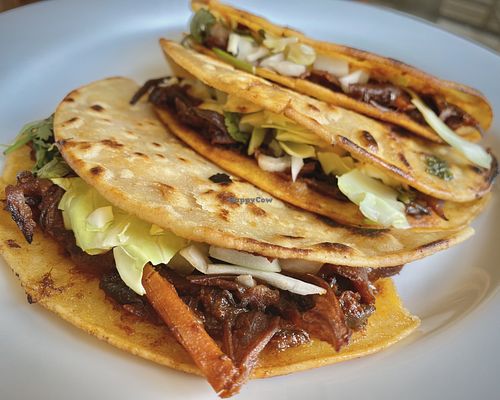 Hyphy Birria Tacos (rotating special) at Hella Nuts in Oakland