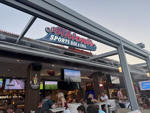 Eating area   at Alkionis Sports Bar & Grill in Rhodes