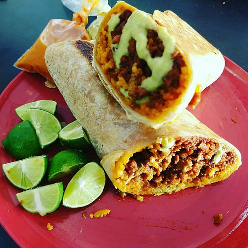 CHORIZO BURRITO at Veganos La Taqueria in San Cristobal De Las Casas