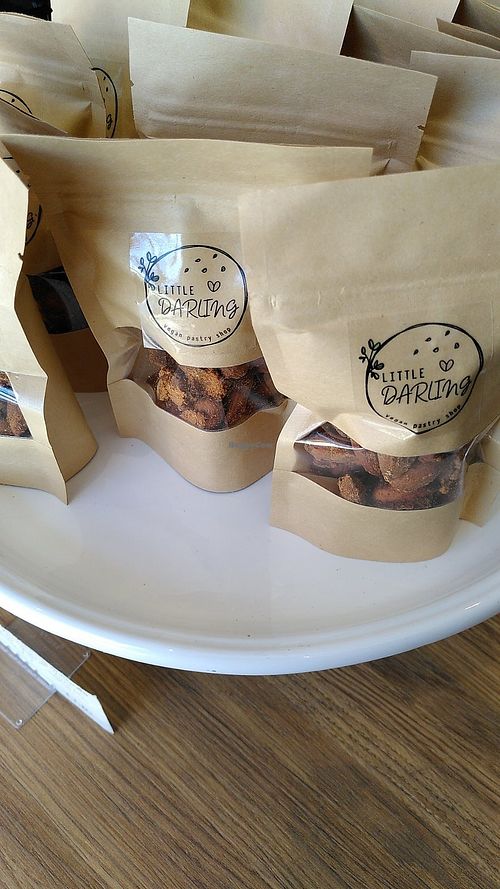 Almonds with spices at Little Darling Vegan Pastry in Argyroupoli