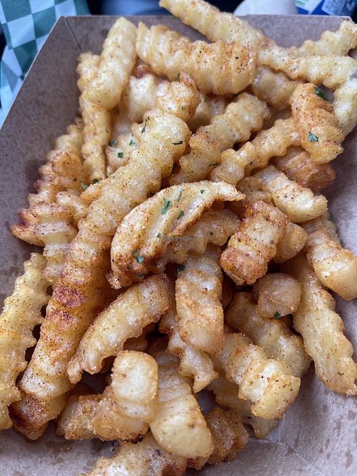 Seasoned fries  #Veganuary at Royally Baked in St Peters