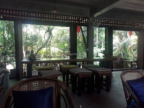 Inside at Cafe' De Siam in Koh Phangan