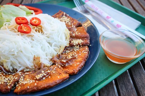 bun cha at Vegan Life - Holesovice in Prague