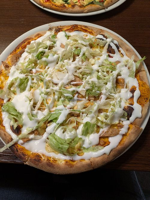 #23 'salad' pizza at Svendborg Stenovns Pizza in Svendborg