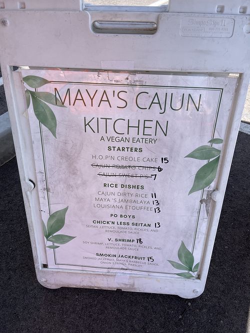 Menu   at Maya's Cajun Kitchen in Mesa