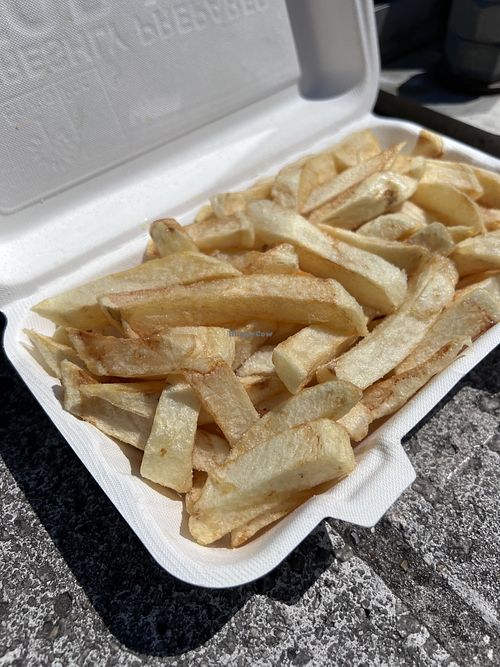 chippies  at French's Fish Shop in Wells-next-the-sea