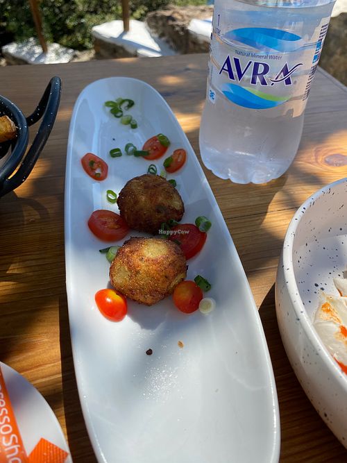 Chickpea croquettes  at Gioma Meze in Crete