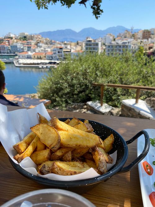 Fried potatoes  at Gioma Meze in Crete
