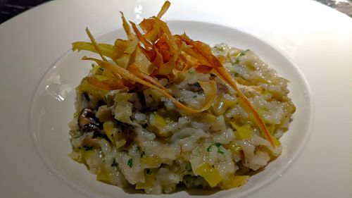 Mushroom & leek risotto at Wilfred's in Burnley