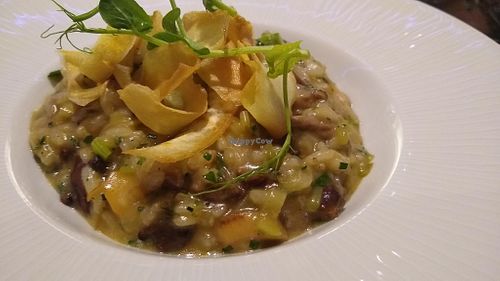 Mushroom & leek risotto at Wilfred's in Burnley