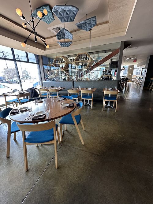 Open dining area  at TIQA in Portland