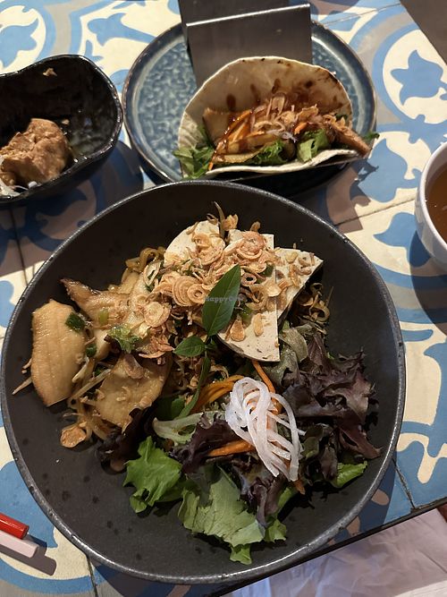 Vegan Pho Noodles  at DZO Viet Eatery in Toronto