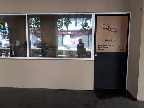 Outside at Hot Doggie in Gdynia