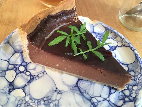 Chocolate flan at Pequeno Café e Bistrô - Arroios in Lisbon