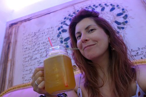 The Pumpkin juice at Phoenix Book Café in Klagenfurt