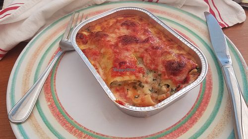 Vegetarian Red White and Green lasagna - take and bake at home. at Sonoma Wine Shop - La Bodega in Sebastopol