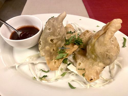 Vegan samosas   at Shiva in St Johann In Tirol