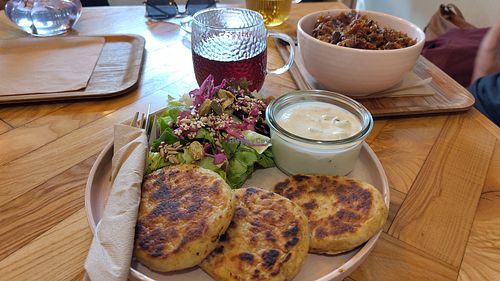 Potato cakes at Las in Zakopane