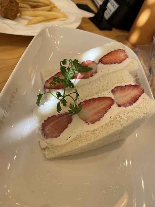 Strawberry Sandwich (dessert)  at KOMEDA is in Tokyo